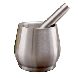 Pilon à mortier en aluminium Meilleure vente en gros Pilon et mortier avec logo personnalisé Mortier et pilon ronds de dernière conception - Product Image 3