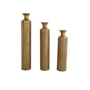 Jarrón Alto Europeo de Hierro Artificial para Flores, Ligero, Decoración de Mesa para Bodas con Diseño Art Deco - Product Image 5