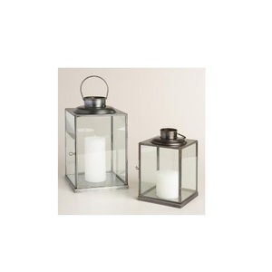 Lanterne à bougie décorative suspendue en métal de style marocain avec vitrail pour un décor d'éclairage festif exotique - Product Image 3