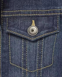 Chaqueta Vaquera de Invierno Unisex OEM, Estilo Urbano, Impermeable, Transpirable, con Botones, Talla Grande, Logotipo Personalizado - Product Image 6