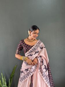 Festival élégant lancement Lehenga Choli coton tissu non cousu imprimé travail Designer indien traditionnel ethnique porter robe - Product Image 6