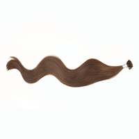 Extensions de cheveux Remy à pointe plate et droite - 100% cheveux humains d'origine éthique, colle à la kératine italienne, 50 mèches par paquet