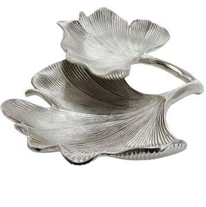 Bol de service moderne en aluminium au look élégant, idéal pour rehausser les présentations de table à manger lors des anniversaires - Product Image 3