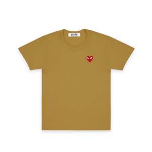   Camiseta Roja con Corazón para Hombre, Estilo Casual Urbano, 100% Algodón Jersey, Ligera, Talla Grande, Nueva - Product Image 1