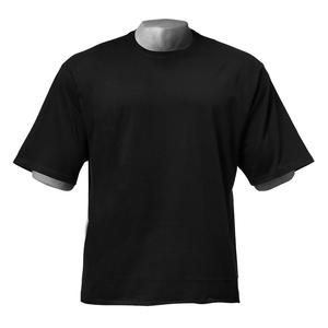 Alta Calidad Algodón blanco negro logotipo personalizado impreso liso camiseta de gran tamaño hombres mujeres Unisex hombres camiseta para hombres - Product Image 6