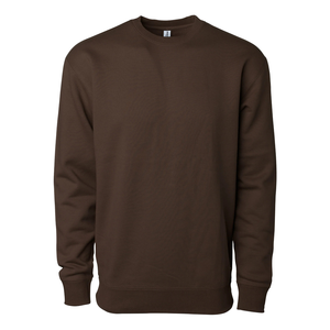 100% coton brodé thermique sweats à capuche pour hommes goutte épaule surdimensionné col rond sweat uni unisexe solide pour l'hiver - Product Image 4