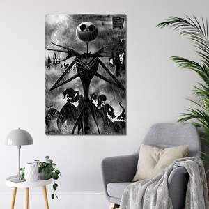 Póster de pared de estilo moderno con diseño de Sombra de Pesadilla Antes de la Navidad - Product Image 2