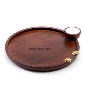 ถาดเสิร์ฟอาหารและของหวานงานแต่งงานทันสมัย ทำจากไม้ ดีไซน์แฮนด์เมด ทนความร้อน รุ่นใหม่ล่าสุด - Product Image 1
