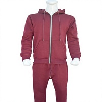 Ensemble de survêtement sport unisexe en coton biologique respirant, grande taille, à capuche, en molleton épais, pour l'automne, vente en gros, personnalisable OEM