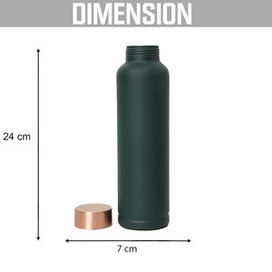 Darkish Forest Green <b>Copper</b> <b>Water</b> <b>Bottle</b> for Drinking Top Selling Standard Design Multi Option Gifting Purpose <b>Bottle</b> Available - Product Image 3