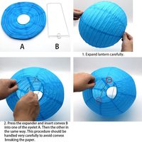 Lanternes en papier décoratives en forme de boule ronde de décoration suspendue d'intérieur