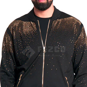 Survêtement d'hiver pour homme, couleur personnalisée, à capuche, respirant, séchage rapide, doublure en molleton 100% coton, taille élastique, poches latérales, longueur intégrale - Product Image 6