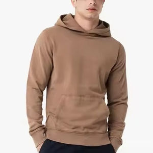 High Quality Cotton Thick Blank Plain Heavyweight Oversized Hoodies No String Unisex Custom Logo Plus Size <b>Thermal</b> <b>Men</b> Hoodies - Product Image 1