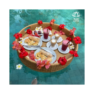 Elegante bandeja flotante Oasis para vino, frutas y comedor gourmet - Product Image 1