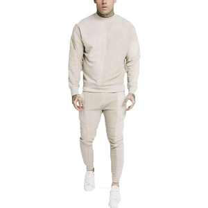 Survêtements tendance de haute qualité pour hommes, combinaison unie à col rond, style patchwork avec poches sur les manches, confortables. - Product Image 4