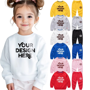 Algodón puro al aire libre al por mayor niños chándales ropa Jogging trajes imprimir personalizado niños chándales conjuntos de chándal - Product Image 1