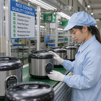 Nouvelle Mini-cuiseuse à riz domestique haut de gamme, programmable, cuisson rapide intelligente, norme américaine 110V, norme européenne 220V