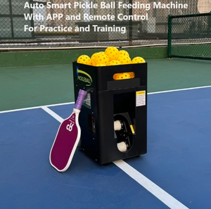 Máquina Lanzapelotas de Tenis Profesional Industrial Portátil OEM con Control Remoto para Entrenamiento en Interiores/Exteriores, Incluye 50 Pelotas de Plástico y Acero - Product Image 2