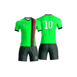 Customizable Football Uniform Set Short Sleeve Elastic Waist Unisex All Seasons Quick Dry Breathable 100% <b>Polyester</b> Fabric - Product Image 6