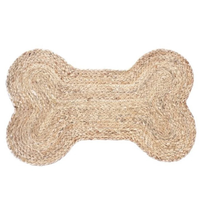 Tapis en os de chien en jute design vintage tapis écologique jouets et accessoires pour animaux de compagnie prix de gros bon marché des artisans du Vietnam