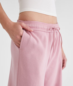 2025 nouveau arrivé 100% coton jambe large coupe ample pantalons de survêtement personnalisé imprimé Logo respirant tenue décontracté Joggers pour les femmes - Product Image 2