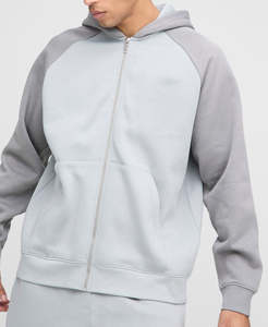 Conjunto Deportivo Informal para Hombre, Chaqueta Cortavientos de Otoño, con Cremallera, Tela de Poliéster/Algodón, Personalizado OEM - Product Image 1