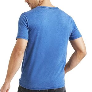 Camiseta de algodón 100% de alta calidad para hombre, camiseta de moda de manga corta de gran tamaño con estampado de logotipo personalizado, ropa de calle - Product Image 2