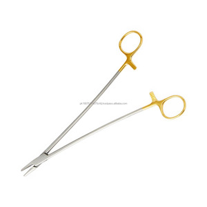 Porte-aiguille Masson manuel en acier inoxydable, instrument chirurgical de précision pour la suture, pointes fines, suture précise, certifié CE, OEM - Product Image 6