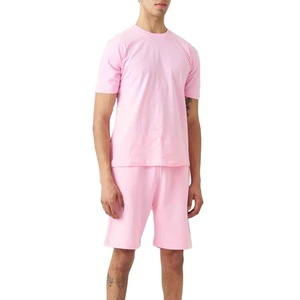 ชุดวอร์มฤดูร้อน แขนสั้น ผ้าวาฟเฟิล ชุดเซ็ตคู่ชาย ระบายอากาศได้ดี ผ้าฝ้าย ชุดเข้าชุด แฟชั่นลำลอง ชุดกีฬา - Product Image 1