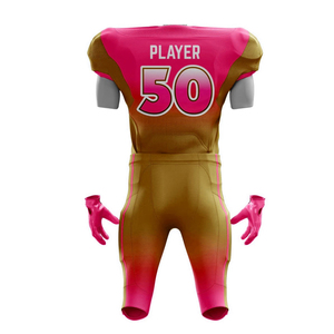 Nombre y número del equipo 100% Camiseta de fútbol americano sublimada Estilo único Los hombres usan camisetas de fútbol americano de moda - Product Image 3