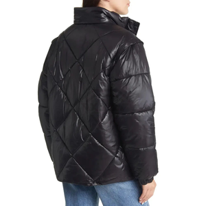 Chaqueta de Invierno para Mujer, Chaqueta Acolchada Mediana, Abrigo Acolchado Cálido, Prenda Exterior Acolchada Moderna, Estilo Casual Moderno - Product Image 4