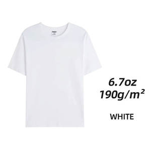 Vente en gros T-shirts unisexe de haute qualité 100% coton personnalisable impression couleur haut solide style formel coupe ajustée respirant - Product Image 5