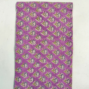Breathable Hand Block Printed 100%Cotton Fabric Handcrafted Jaipur Heritage Traditional Eco Friendly Block Print Cotton Fabric - Product Image 1