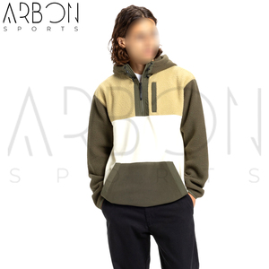 Cómoda ropa de invierno informal y cálida con logotipo propio Re Use Able Totalmente personalizada OEM ODM Service Sherpa Fleece Jacket - Product Image 3