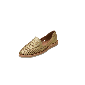 Mocassins en cuir tissé pour femmes, chaussures plates à enfiler, respirantes, antidérapantes, chaussures de marche décontractées - Product Image 2