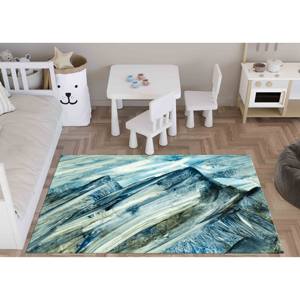 Alfombra con Diseño Abstracto de Montaña: Alfombra Antideslizante para Mascotas, Alfombra de Chenilla - Product Image 3