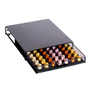 High Quality Black Metal Iron Nespresso Drawer <strong>Holder</strong> <strong>for</strong> 56 <strong>Coffee</strong> <strong>Pods</strong> Organizer <strong>for</strong> Living Room <strong>Coffee</strong> Store Use - Product Image 1