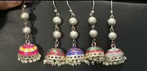 Pendientes indios, pendientes de gota étnicos bohemios con cadena de capas para mujer, campana de Color dorado y plateado gitano, joyería para mujer, joyería con borlas - Product Image 6