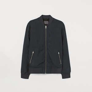 New Fast Shipments Winter Business Style Men's <b>One</b>-Piece Thickened Fleece-Lined Bomber Jacket OEM Service Customized - Product Image 1