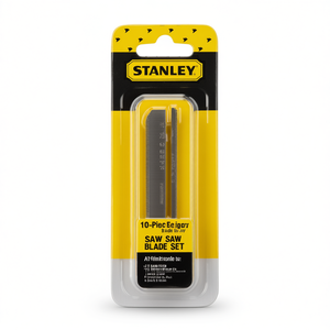 Ensemble de 10 lames de scie Stanley, bois et métal mélangés, avec fixation en U - Product Image 3