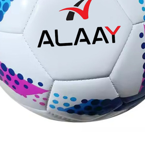 Alaay Balón de fútbol profesional PU cuero Color personalizado Size5 máquina cosida inflable profesional al por mayor - Product Image 5