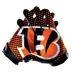 Custom Logo American Football Wide Receiver Gloves <b>Silicon</b> Palm Super Sticky Fielding Gloves Cold Weather Rugby Made Leather - Product Image 4