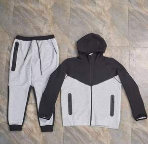 Chándal de calentamiento con cremallera de calidad premium para hombre, traje deportivo ajustado para correr, trotar, transpirable y directo de fábrica - Product Image 6