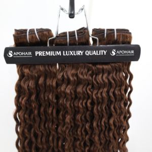 Meilleures extensions de trame de cheveux Remy de qualité supérieure de luxe Tissage de cheveux humains vierges de style ondulé droit - Product Image 4