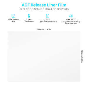 Saturn 3 Ultra ACF Film <b>Transfer</b> <b>Paper</b> 5 Pcs High-Temperature PET <b>Transfer</b> <b>Paper</b> for Packing - Product Image 4