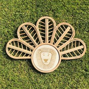 Panneaux de nom de chambre d'enfants décoration meilleure vente rotin naturel panneau mural personnalisable décoration de chambre d'enfant - Product Image 5