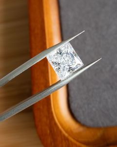 IGI certifié 1CT laboratoire naturel cultivé princesse coupe diamant E couleur VS1 clarté haute qualité luxe Designer bijoux - Product Image 2