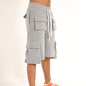 Meilleure qualité hommes décontracté Cargo Shorts 100% coton coupe ample poche latérale solide motif non tissé méthode de tissage en toile - Product Image 3