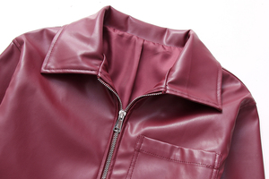 Chaqueta de cuero de invierno para hombre 2024, versión coreana, solapa gruesa de felpa, diseño bonito y delgado, Material de lona para montar en motocicleta - Product Image 3