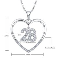 Colliers personnalisés numéro 28, pendentifs initiaux, collier en forme de cœur, cadeau d'amour, collier ras du cou en argent 925 pour femmes, bijoux